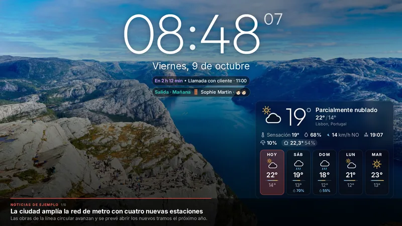 El tiempo, en vivo en la pantalla